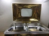 DF99008 Stainless Steel Visible buffet stove, Electric heating buffet stove, hotel insulation stove, hydraulic breakfast insulation golden meal stove, DF trading house Application Scenario
